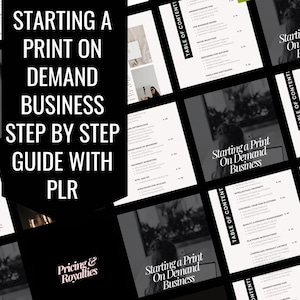 Start a Print on Demand Business from Home | Step-by-Step Guide with PLR | Template | How To Make Passive Income | Work From Home | MRR