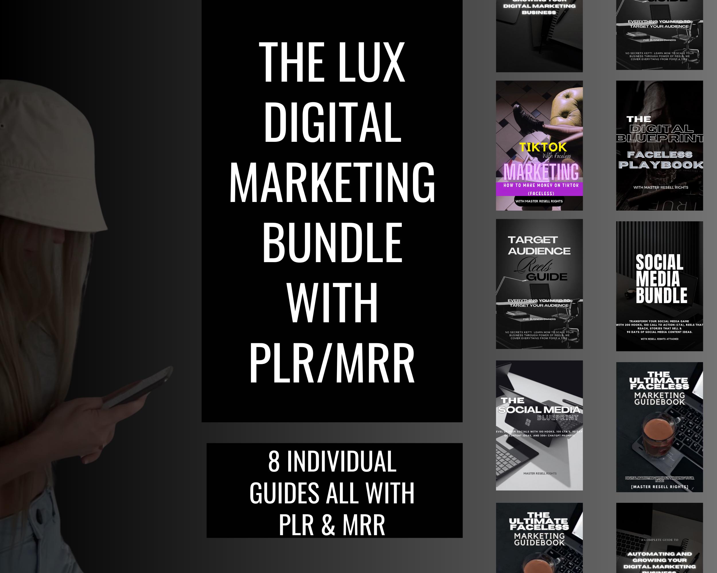 Ultimate Luxury Digital Marketing Bundle | 8 Guides With PLR & MRR for ...
