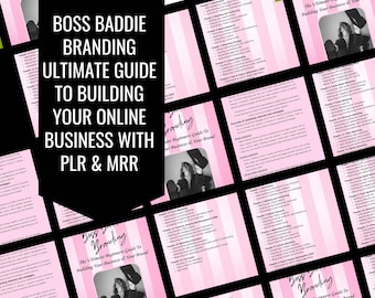 Boss Baddie Branding eBook with PLR and MRR | Build Your Brand & Earn Passive Income | Digital Product + Free Bonus Guide With PLR | How To
