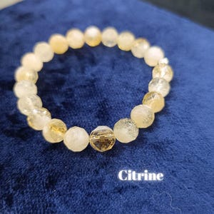 Natuurlijke citrien handgemaakte armband - echte edelsteen - Halloween-sieraden Crystal Healing Jewelry
