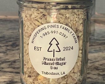 Freeze dried Fresh Minced Ginger