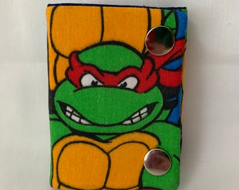 TMNT Raphael 3 Fold Chain Wallet Recycled