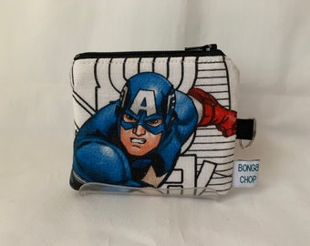 Captain America Mini Wallet with ID Holder Recycled