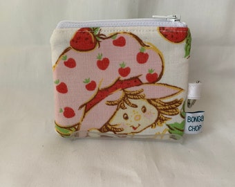 Strawberry Shortcake Mini Wallet with ID Holder Recycled