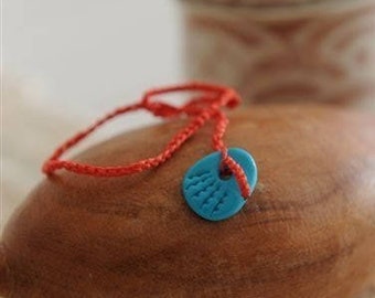 Red Bracelet Hamsa cameo charm Unisex kabbala red string Luck Amulet turquoise Cameo By Red Bracelet on Etsy