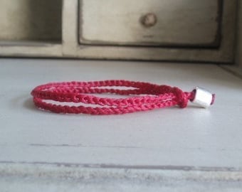 Unisex Red bracelet classic silver cube jewellery for luck fashion evil eye protecting daily by RedBracelet on etsy