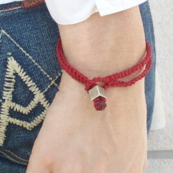 Red bracelets unisex luck jewelry rope bracelet mens kabbalah red string good energies cameo By Red Bracelet on Etsy