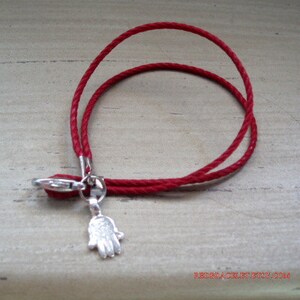Friendship love bracelet Hamsa red bracelet unisex luck cameo by redbracelet on etsy image 4