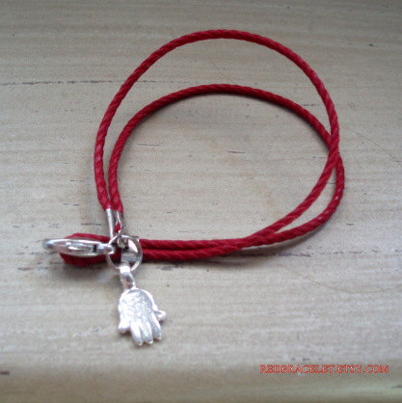 Friendship love bracelet Hamsa red bracelet unisex luck cameo by redbracelet on etsy image 4