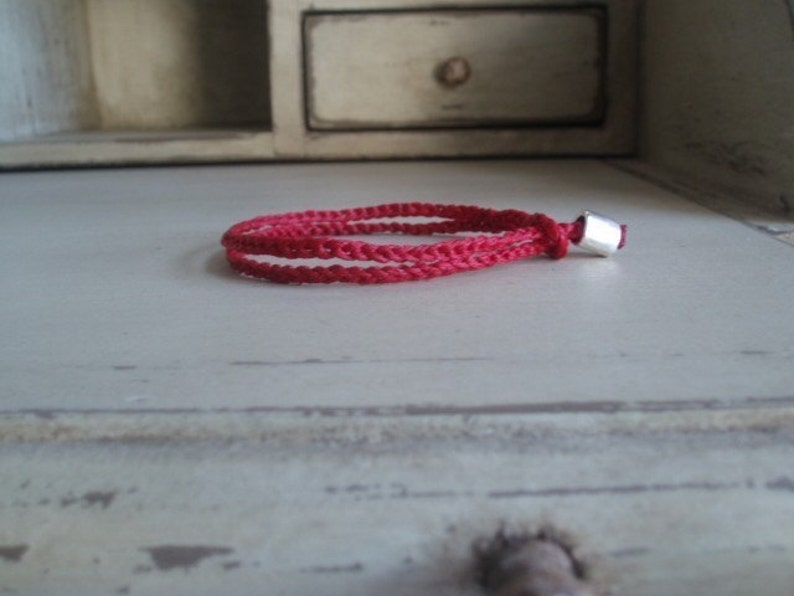 Unisex Red bracelet classic silver cube jewellery for luck fashion evil eye protecting daily by RedBracelet on etsy image 6