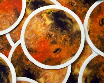 Mars vinylklistermärke