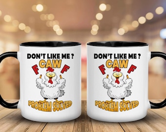 Mag mich nicht F-Caw-F Problem gelöst, digitale Datei, lustiges Papageien-Haltungs-Zitat PNG, sarkastischer Vogel Humor PNG für Shirts & Tassen