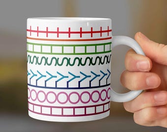 Funny Swear Coffee Mug: Sarcastic Hidden Message Wrap (PNG File)