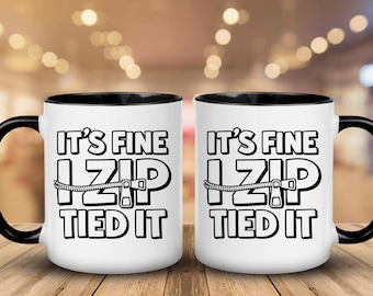 it's fine i zip tied it png Funny Mechanic Car guy shirt design