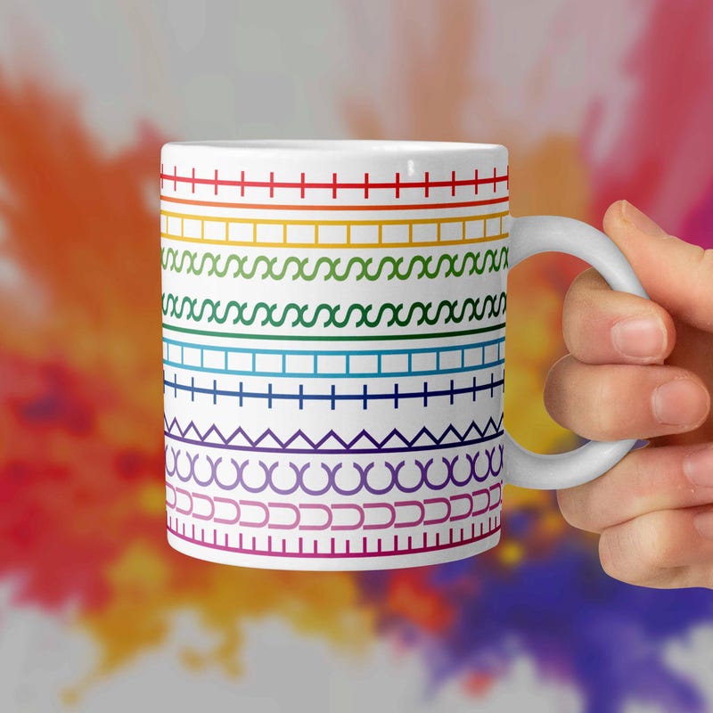 Rude Hidden Message Pattern Hidden Message Mugs - Etsy