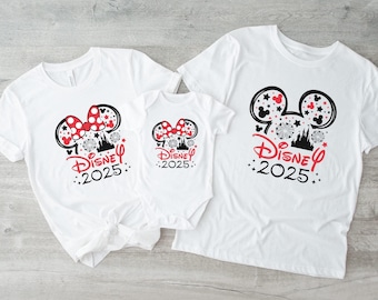 2025 Disneyland Family Vacation, Family Disneyworld, Mickey Minnie Shirt, Family Matching, Disneyland 2025 T-Shirt, 100864