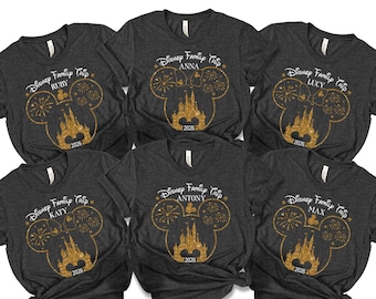 Custom Disney Family Vacation Shirts, Disney Trip matching Shirt, Disney Family 2026 Shirts, Personalized Disney Name Shirts, 400272