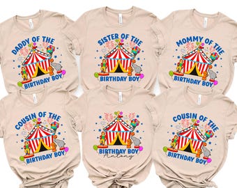Circus Birthday Shirt, Carnival Circus Birthday outfit, Carnival Birthday Family Shirt, Birthday Shirt, Matching Circus Birthday Tee, 400315