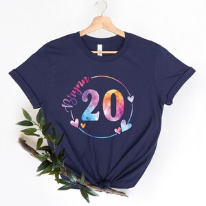 Personalized Birthday Girl Shirt, Custom Age With Kids Name Birthday Shirt, Birthday Gift, Customized Birthday Tee, 100842