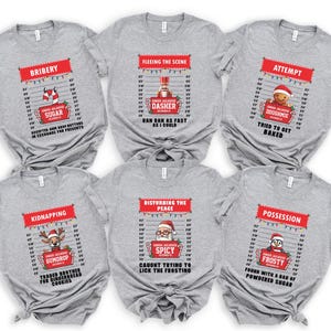 Funny Inmate Christmas Party Tees, Family Christmas Shirt, Group Matching Christmas outfits, funny christmas matching shirts, 400112