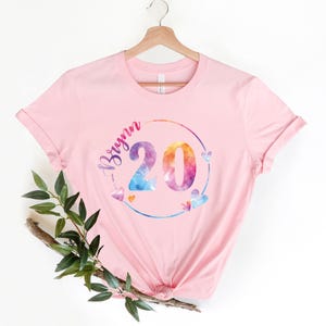 Personalized Birthday Girl Shirt, Custom Age With Kids Name Birthday Shirt, Birthday Gift, Customized Birthday Tee, 100842