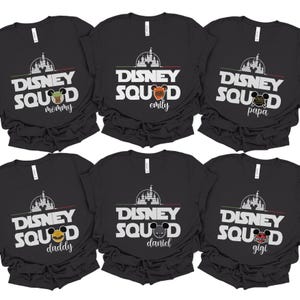 Personalized Disney Squad Shirt, Custom Disney Shirt, 2025 Disney Family Shirt, Disney Trip Shirt, Mickey & Friends Matching Shirt, 100941