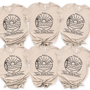 Beach Vacation Family Shirts, Friends Custom Trip T-Shirt, Maui Hawaii shirts, Matching Family Vacation shirts, Family Cruise shirts, 400179