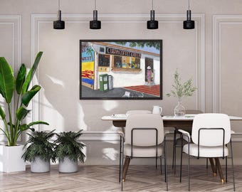 Cuban Coffee Queen Wall Art | Vintage Cuban Coffee Decor | Coffee Lover Art Print