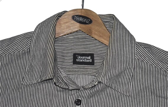 Journal Standard Paint-Splattered Patchwork Shirt - image 2