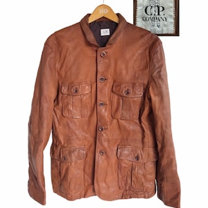 Vintage C.P Company Leather Jacket Small