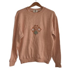 Vintage Modern Creation Munich MCM Embroidery Sweatshirt M
