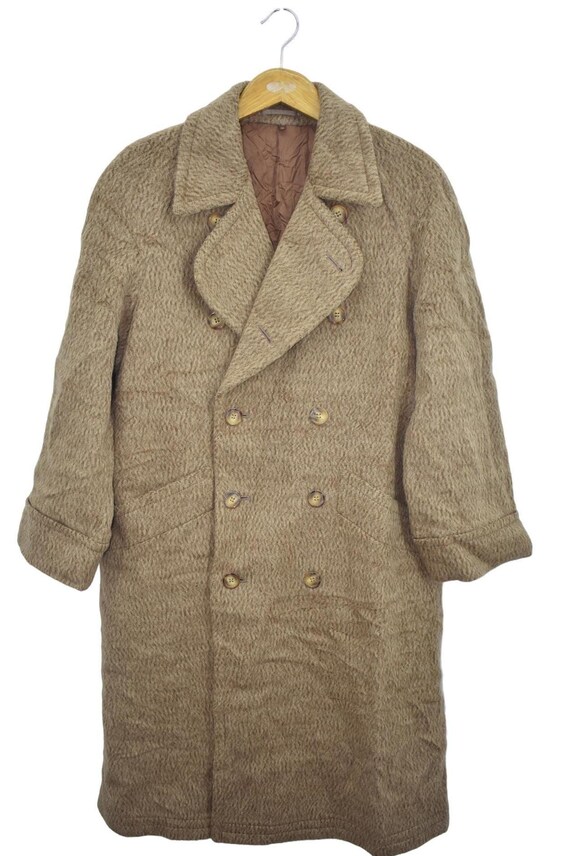 ジャケット・アウター Vintage Yves Saint Laurent wool coat Vintage Yves Saint Laurent YSL Plaid Wool Coat Winter Longer Style