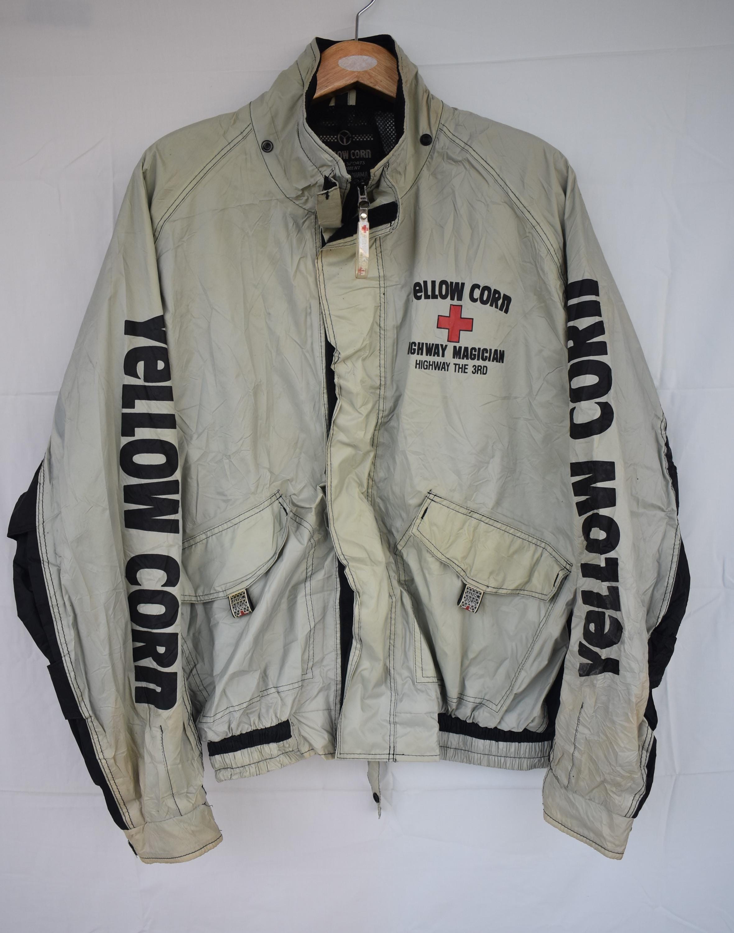 YELLOW CORN HIGHWAY MAGICIAN ジャケット LL Vintage Yellow Corn Highway Magician Bomber Jacket Yellow