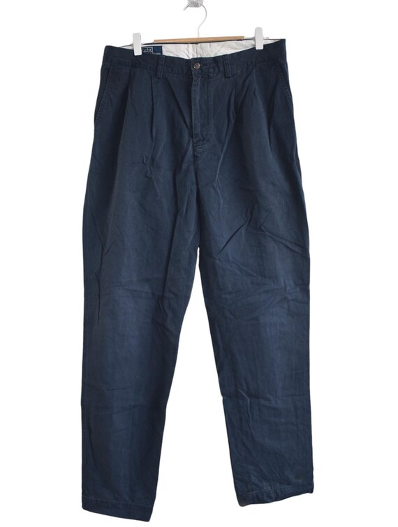 パンツ Ralph Lauren 1980's CottonCheck Slacks RARE Polo Ralph Lauren Men's Chino Pants 80's Archival