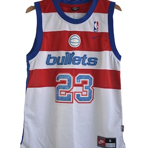 vintage Michael Jordan Maillot de basket-ball Nike NBA blanc S +2