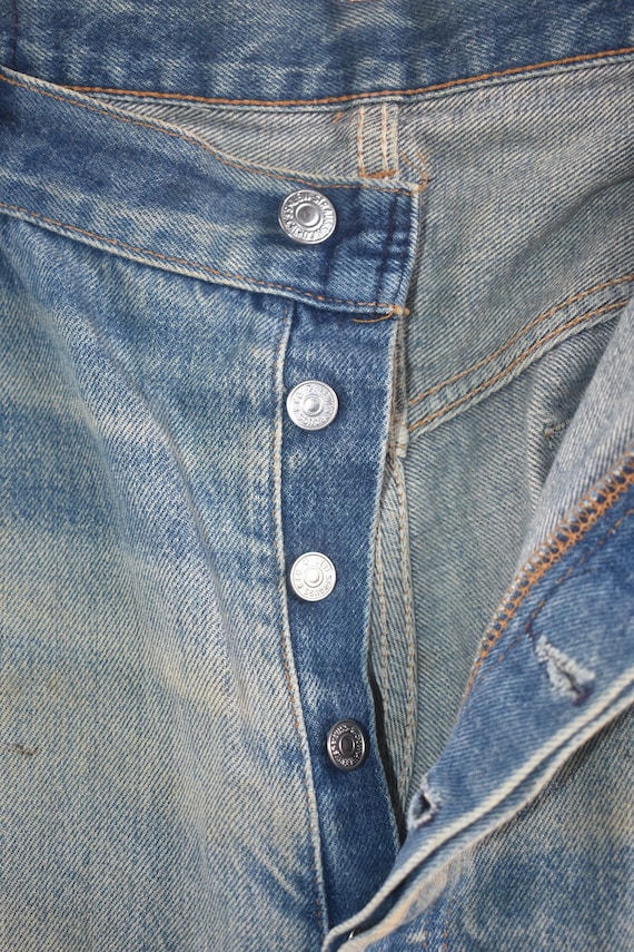 80s LEVI’S 501 crash w38 Levi's 501 Made in the 1980s Inner thigh single stitch Back 524