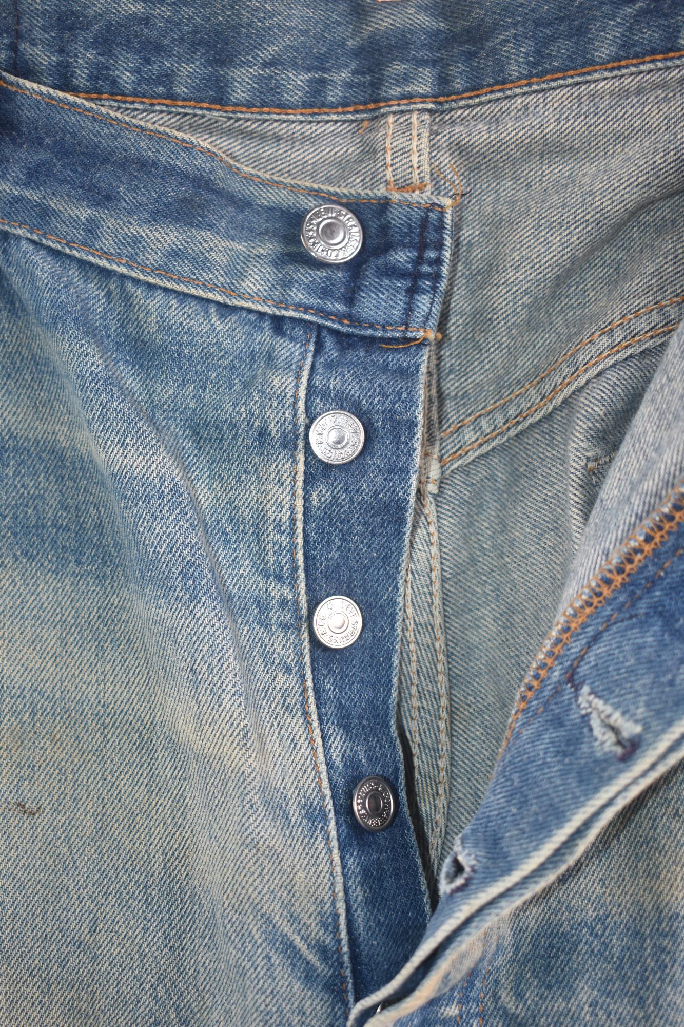 Vintage 80's Levis 501 Distress Jeans W38 - Etsy