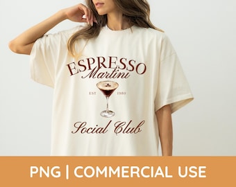 Espresso Martini Social Club PNG, Social Club SVG, Espresso Martini PNG, Trendy Design, Girls Club Png, Social Club Png, Cocktail Png
