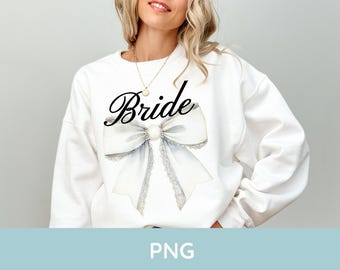 Bride Bow png, Bridal Bow Png Coquette Bride, Lace Bow, Bride Png, Bachelorette Png, Engaged png, Bach png, Bride Tshirt Design, White Bow