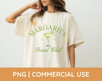 Margarita Social Club PNG, Social Club SVG, Margarita PNG, Trendy Design, Girls Club Png, Social Club Png, Cocktail Png, Watercolor Cocktail