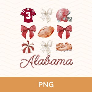 Noeud de football Alabama png, Football Alabama, esprit d'école, coquette png, noeud de png, noeud de football américain, fan de l'Alabama, numérique, maillot png, cramoisi