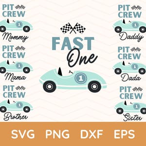 Fast One verjaardag SVG, eerste verjaardag SVG, raceauto SVG, familie bijpassende shirt Svg, 2e verjaardag png, raceauto verjaardag, raceverjaardag