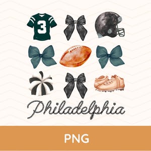 Laço De Futebol Da Filadélfia Png, Camisa De Futebol Da Filadélfia, Coquette Png, Coquette Futebol Png, Philly Png, Vintage Futebol Da Filadélfia