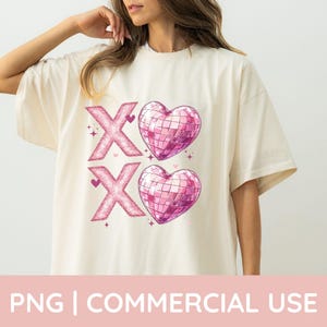 XOXO Valentinstag Png, Disco Ball Png, Valentinstag Png, Ästhetik, Kokette Valentinstag, Herz Disco Ball Png, Galentines Png, Preppy Png