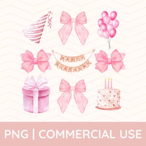 Coquette Anniversaire Png, Tendance, Noeud D'anniversaire Rose, Noeud Rose Girly, Fille Douce, Esthétique, Anniversaire Fille Png, Noeud Rose Png, Noeud De Papillon Fête, Ballons