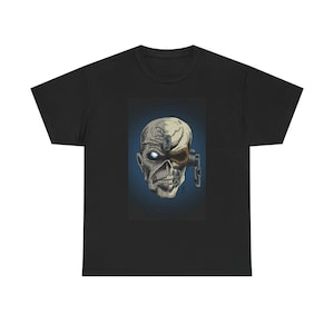 Edgy Heavy Cotton Tee for Metal Fans, Unisex Band Tee, Music Lover Gift, Heavy Metal T-Shirt, Rock Concert Apparel
