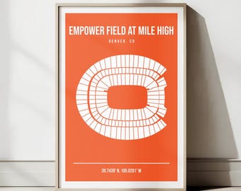 Empower Field at Mile High Print: Denver Broncos Stadium Art