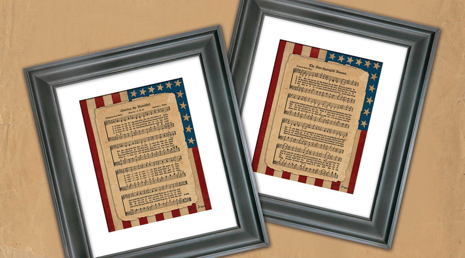 The Star Spangled Banner Printable Art / National Anthem / Patriotic ...