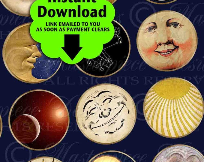 Sun Moon and Stars Printables / Astronomy / Constellation / Sunshine ...