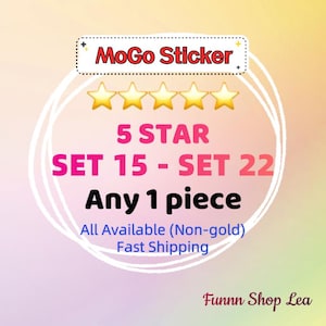 MoGo 5 Star Stickers - 1 piece (Set15-22) COZY COMFORTS Album